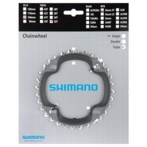 Priekšējais zobrats SHIMANO FC-M770 32T alumīnija (10s)